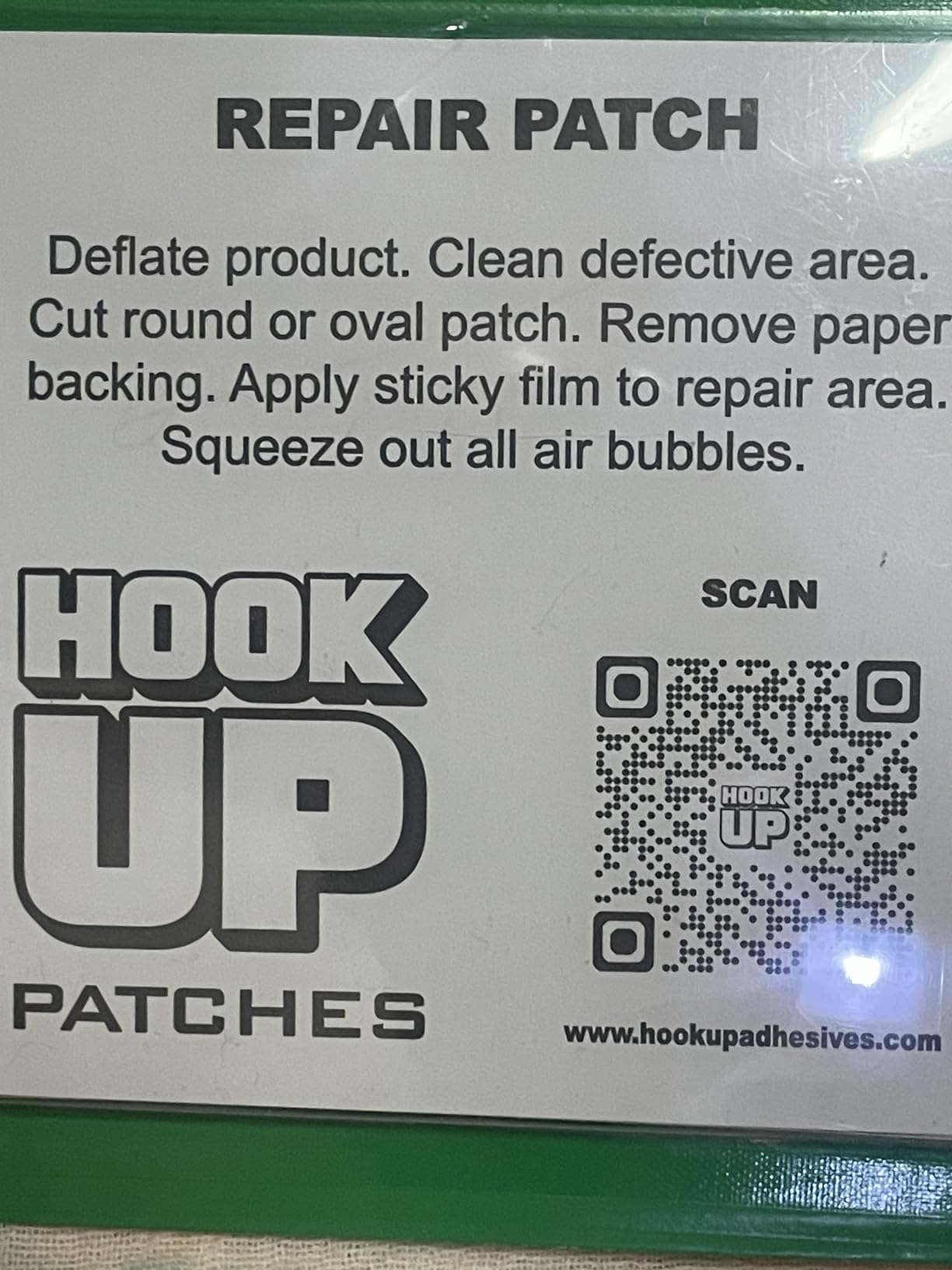 HOOK UP Inflatable Repair Patches - Heavy Duty Peel & Stick Patch Kit for Pool Floats, Air Mattresses, Inflatables & PVC - Waterproof, No Glue Needed (10 Pack) (2.5