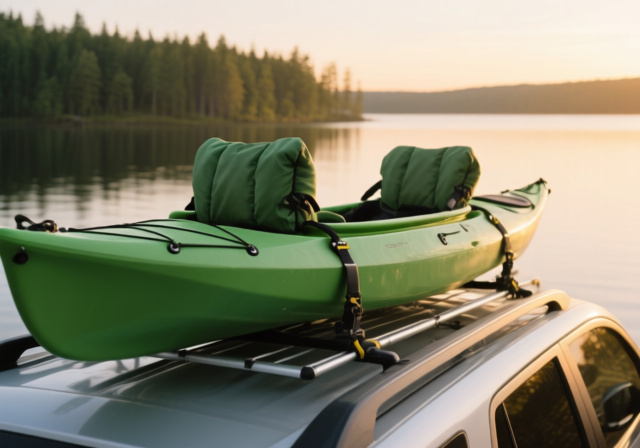 Best kayak saddle cradles for flat roof rack transport