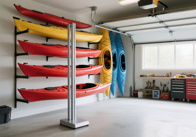 Best vertical kayak storage racks for tight garage spaces