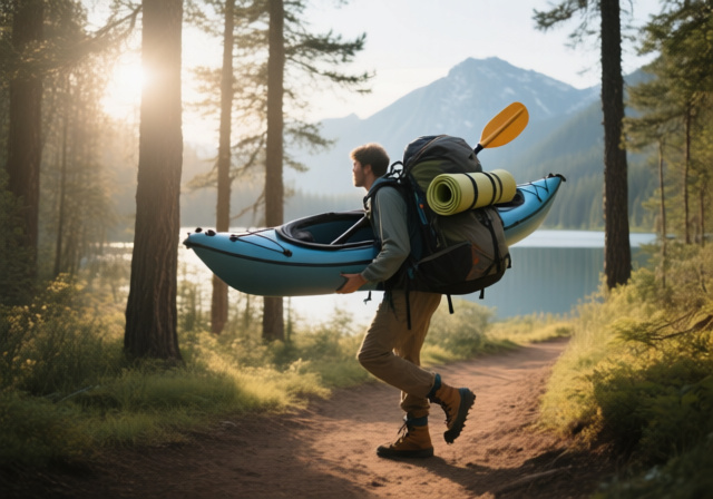 Best inflatable kayak carry backpacks for hiking to remote water