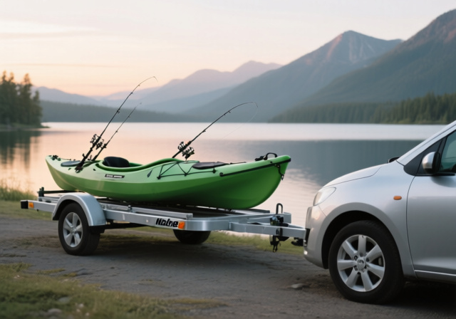 Best single kayak trailers for towing behind a car