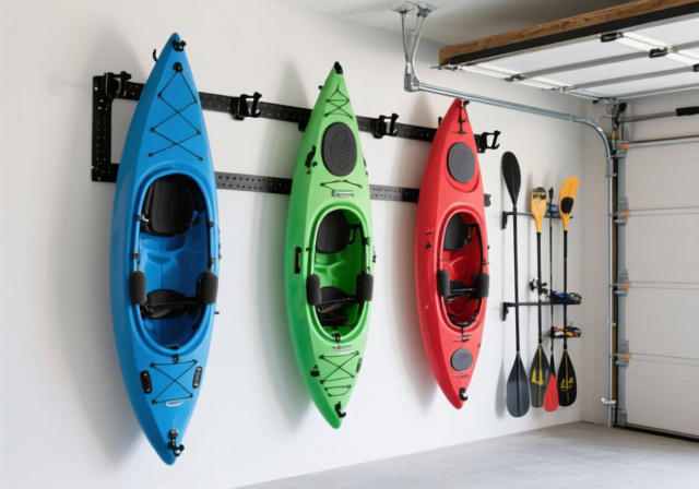 Best kayak wall mount hooks for garage and shed storage