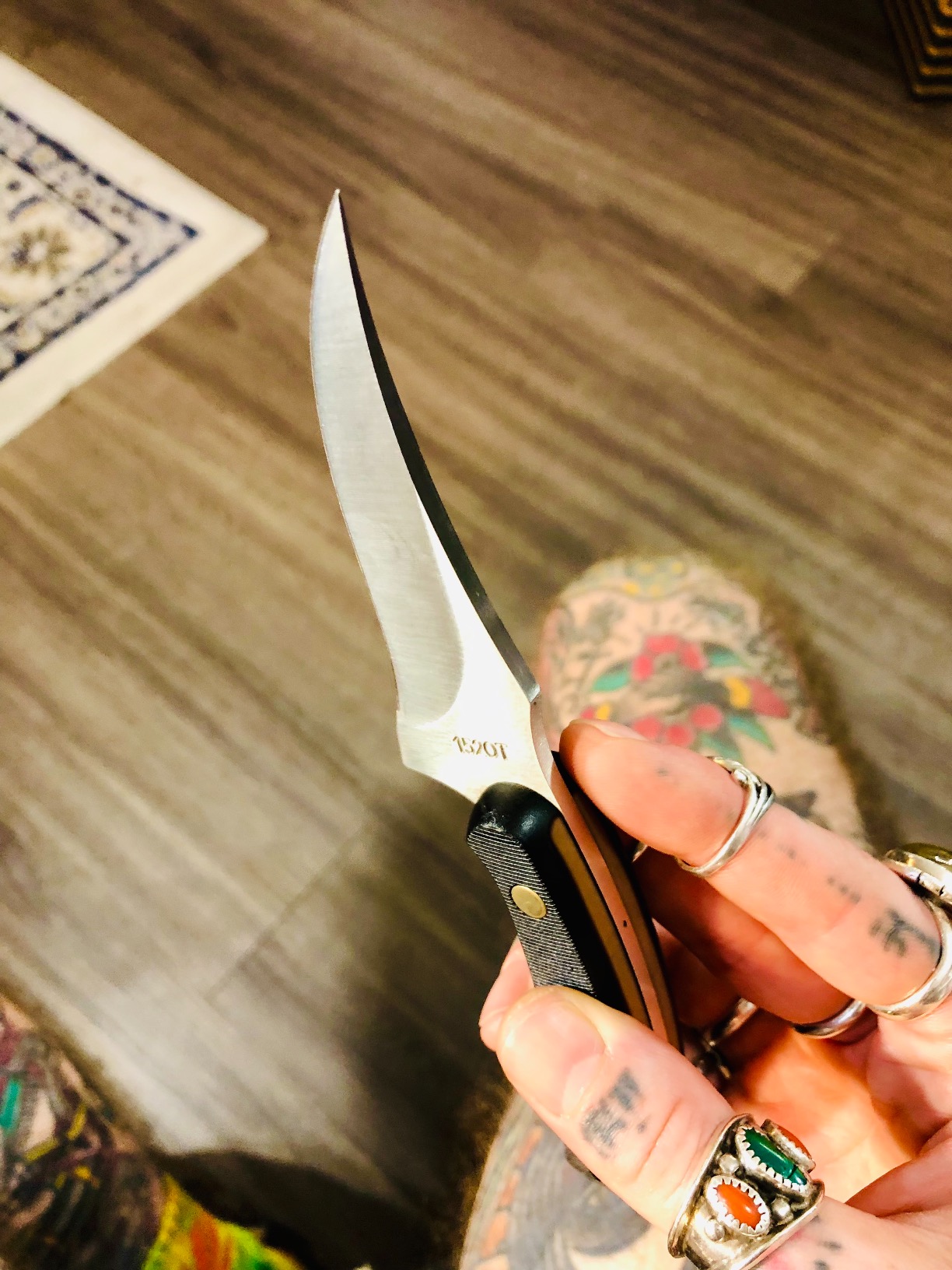 Old Timer 152OT Sharpfinger 7.1in Full Tang Fixed Blade Knife with 3.3in Clip Point Skinner Blade customer photo 1