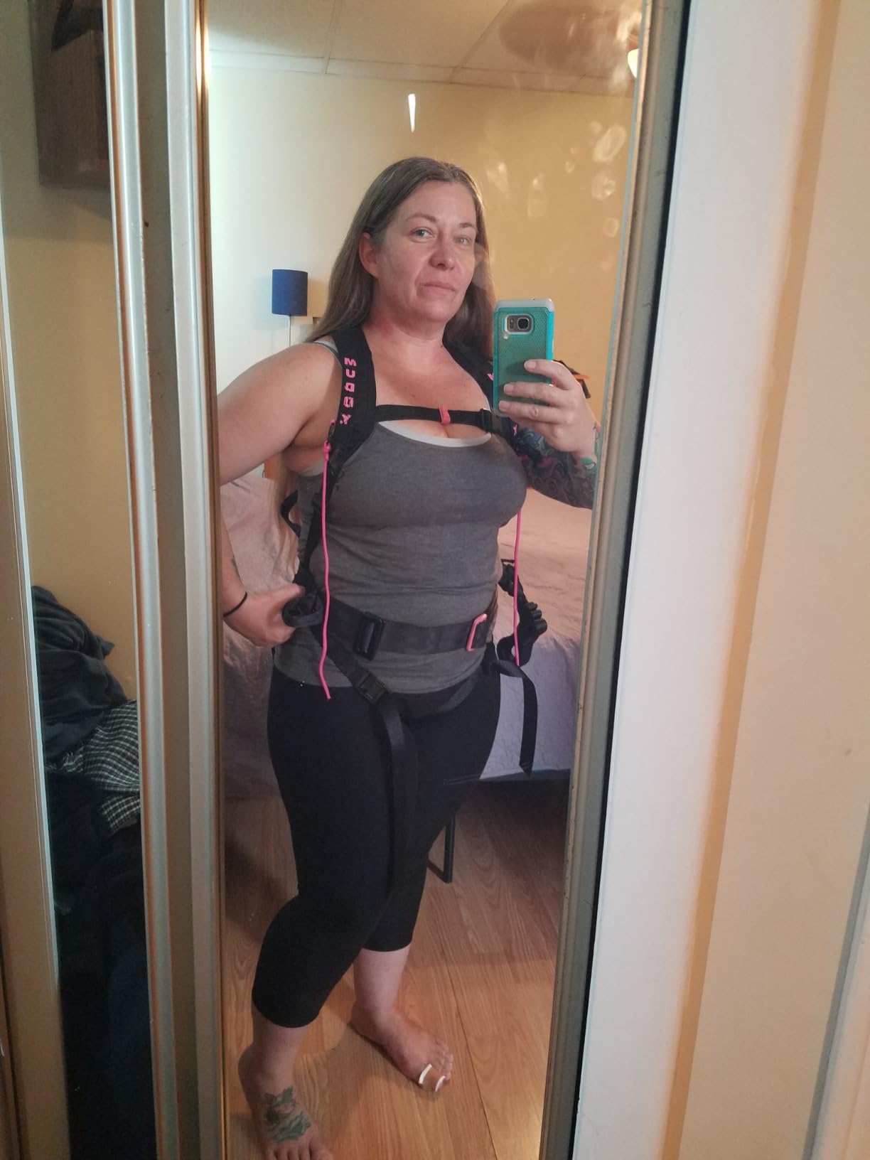 Muddy Women's The Safeguard Treestand Safety Harness, Nylon Black and Pink customer photo 1