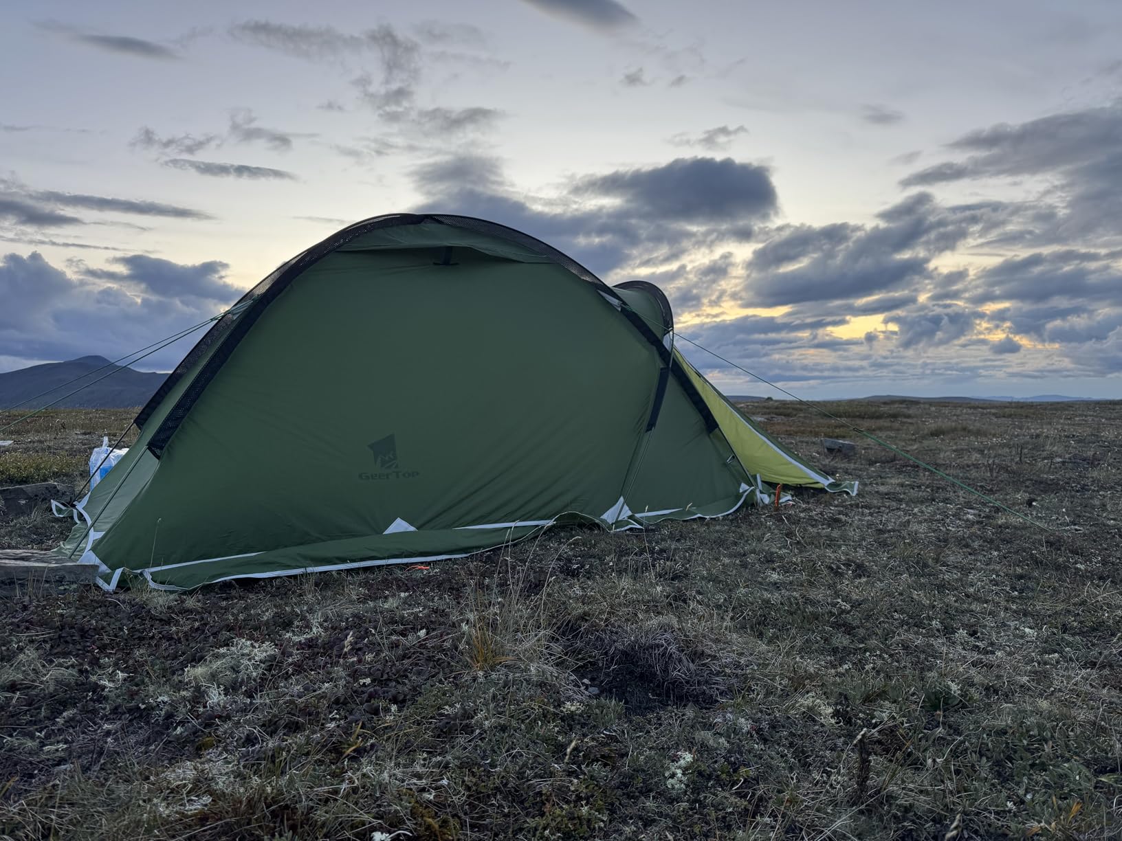 Geertop Portable 2 Person 4 Season Tent Waterproof Backpacking Tent Double Layer All Weather for Camping Hiking Travel Climbing Mountaineering - Easy Set Up customer photo 2