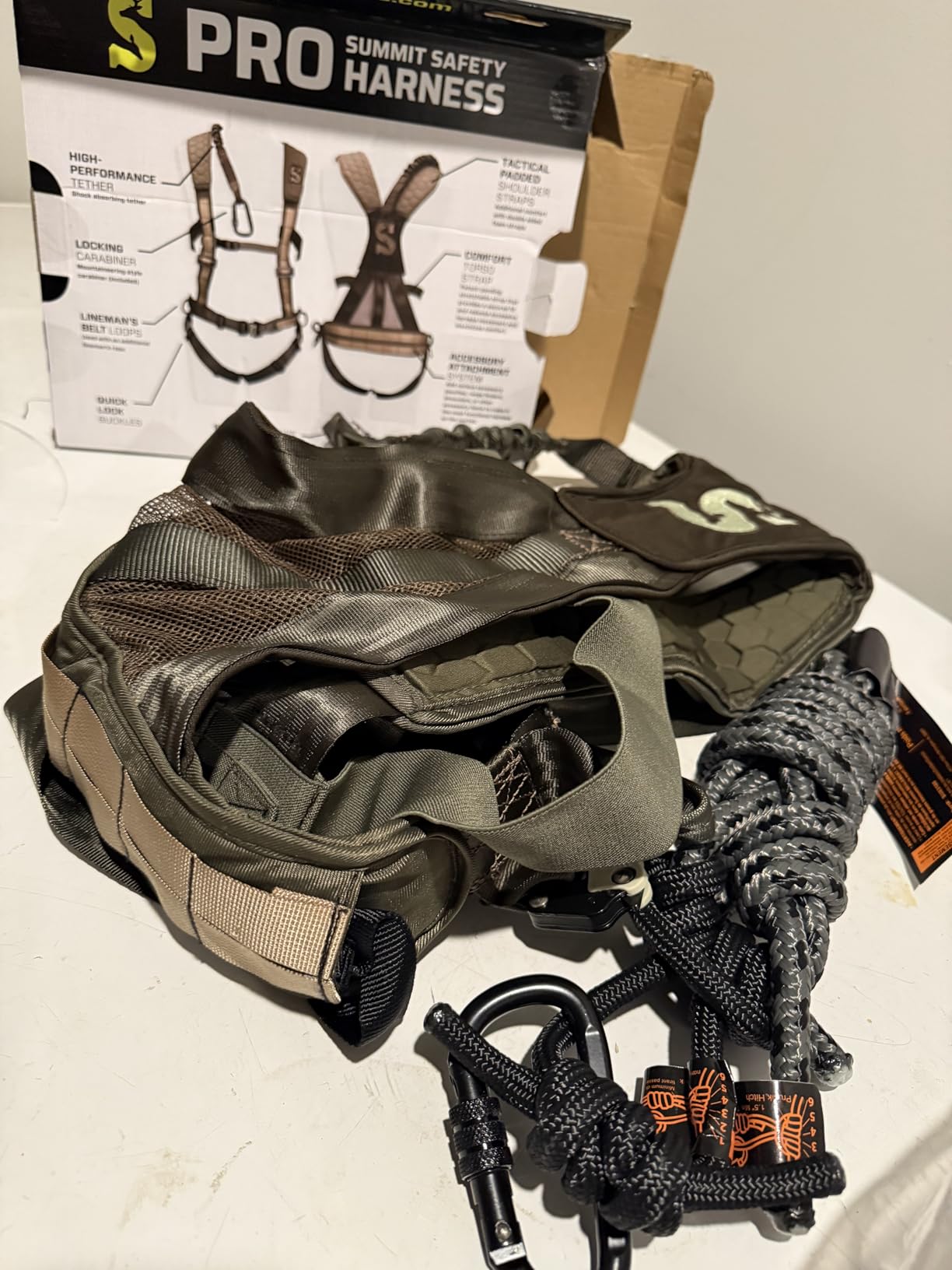Summit Treestands Men's Pro Safety Harness, Large, Green customer photo 1