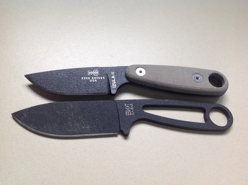ESEE Knives Izula-II Fixed Blade Knife, w/Micarta Handle, Molded Sheath, & Clip Plate (Black Oxide) customer photo 2