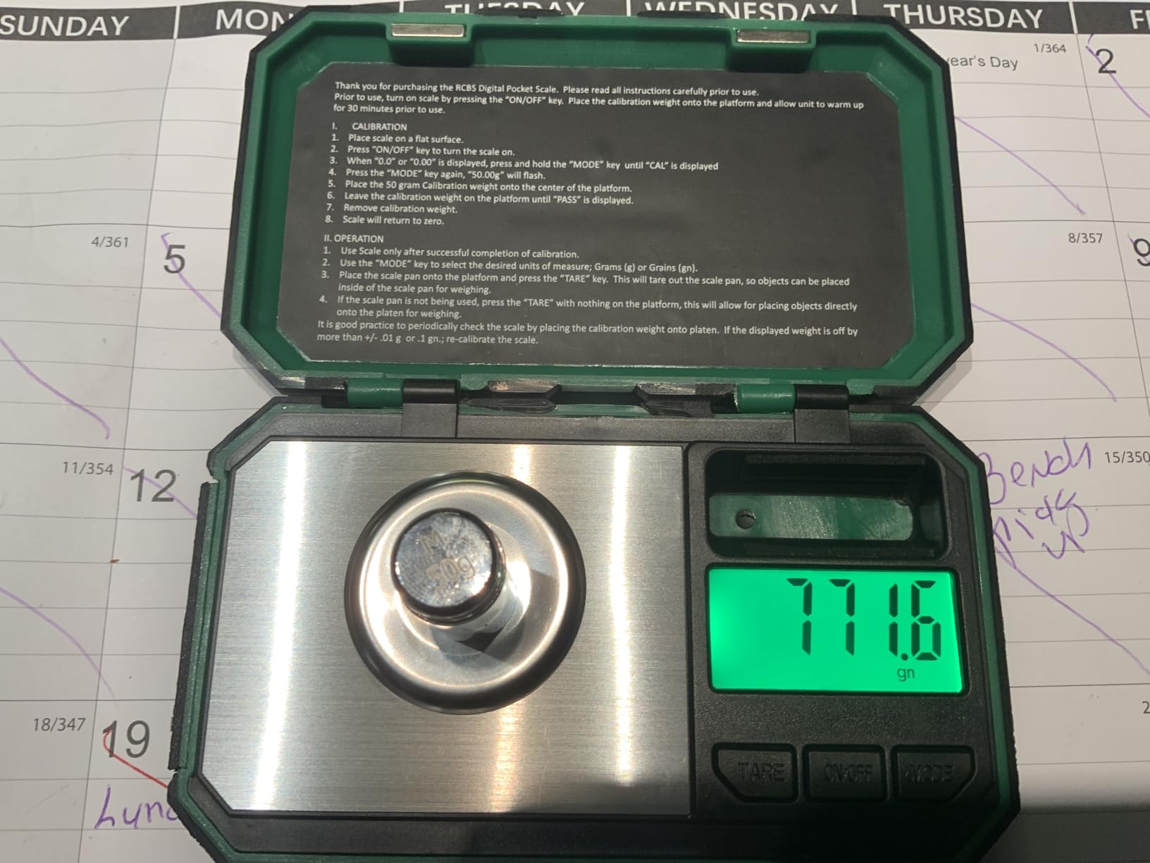 RCBS 1500 Grain Pocket Scale_98914, Green customer photo 1