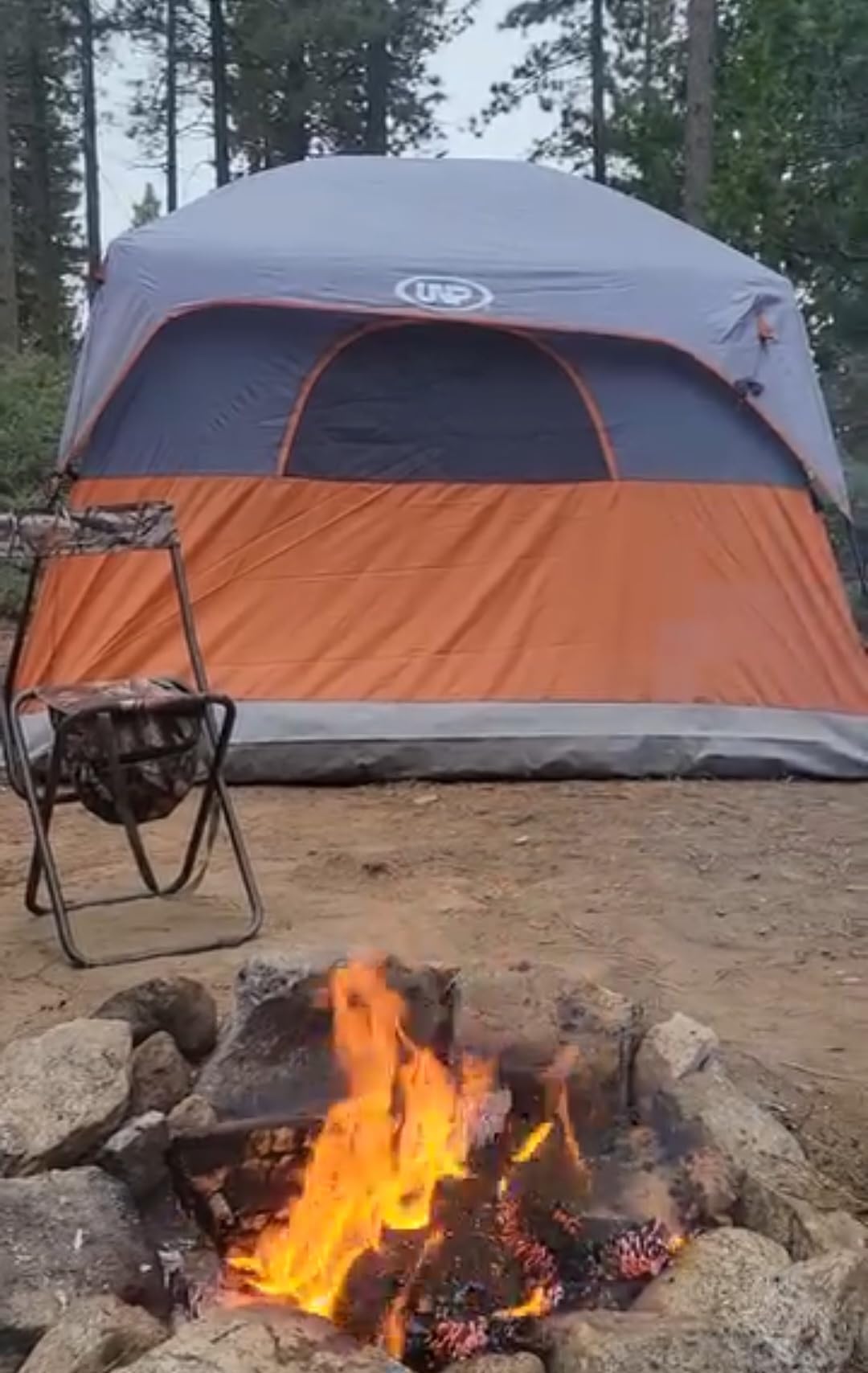 UNP Tents 6 Person Waterproof Windproof Easy Setup, Double Layer Family Camping Tent with 1 Mesh Door & 5 Large Mesh Windows customer photo 1