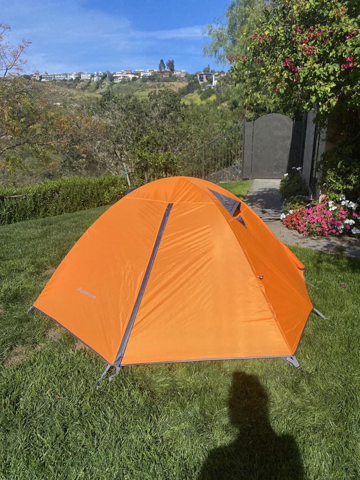 BISINNA 2/4 Person Camping Tent Lightweight Backpacking Tent Waterproof Windproof Two Doors Easy Setup Double Layer Outdoor Tents for Family Camping Hunting Hiking Mountaineering Travel customer photo 2