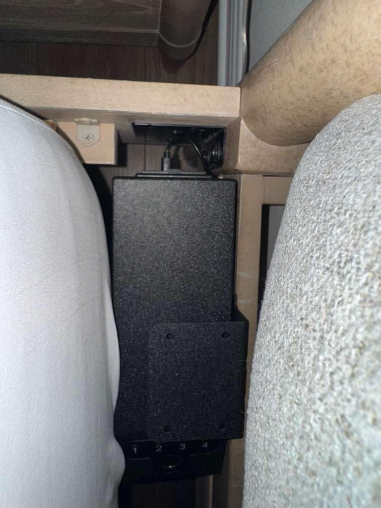 Biometric Slider Handgun Gun Safe for Nightstand, Desk, Bed Side - Auto Sliding Door with Fingerprint, PIN Code, KEY Access customer photo 1