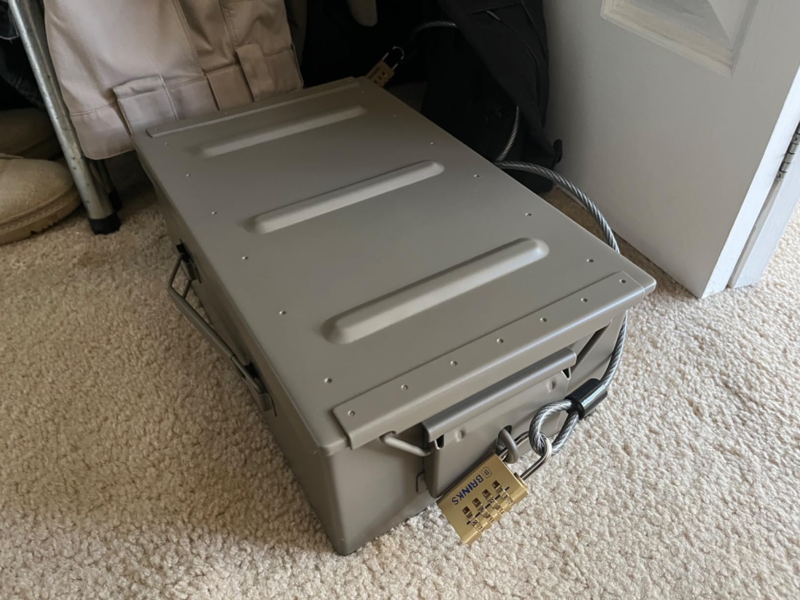 Reapr Steel Ammo Can, Heavy Duty Locking Metal Ammo Storage Box, Airtight and Watertight 30 Cal or 50 Cal Case customer photo 2