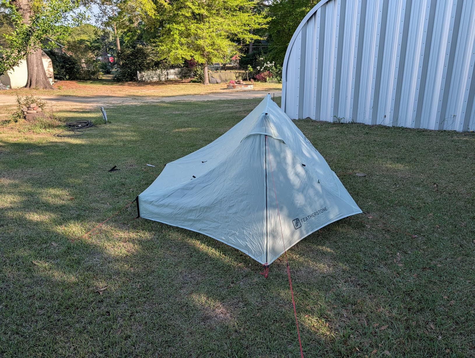Featherstone Backbone Ultralight Tent for Backpacking, Camping, Thru Hiking - Trekking Pole Backpacking Tent - Waterproof, Single-wall, Durable Shelter customer photo 1