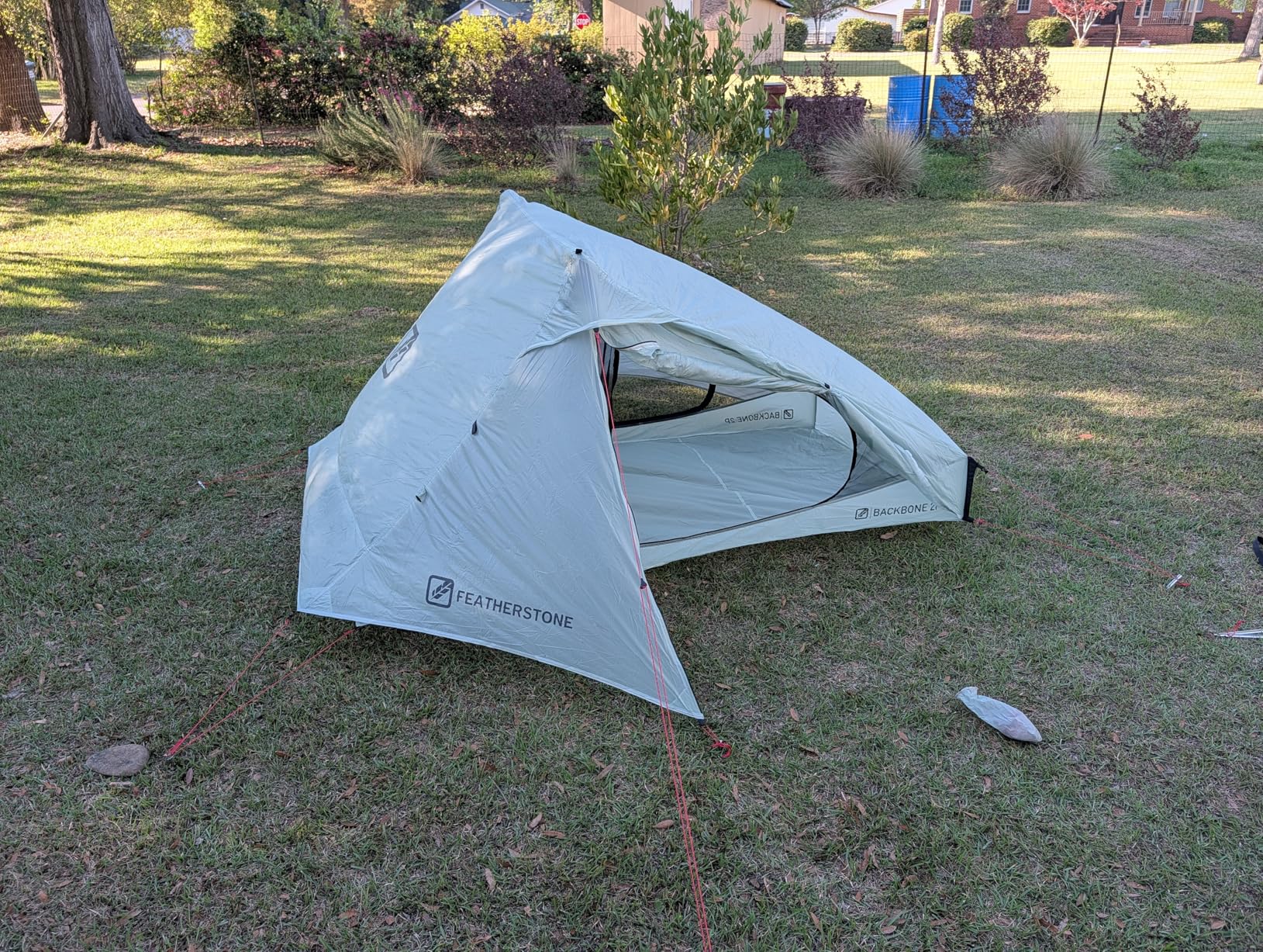 Featherstone Backbone Ultralight Tent for Backpacking, Camping, Thru Hiking - Trekking Pole Backpacking Tent - Waterproof, Single-wall, Durable Shelter customer photo 2