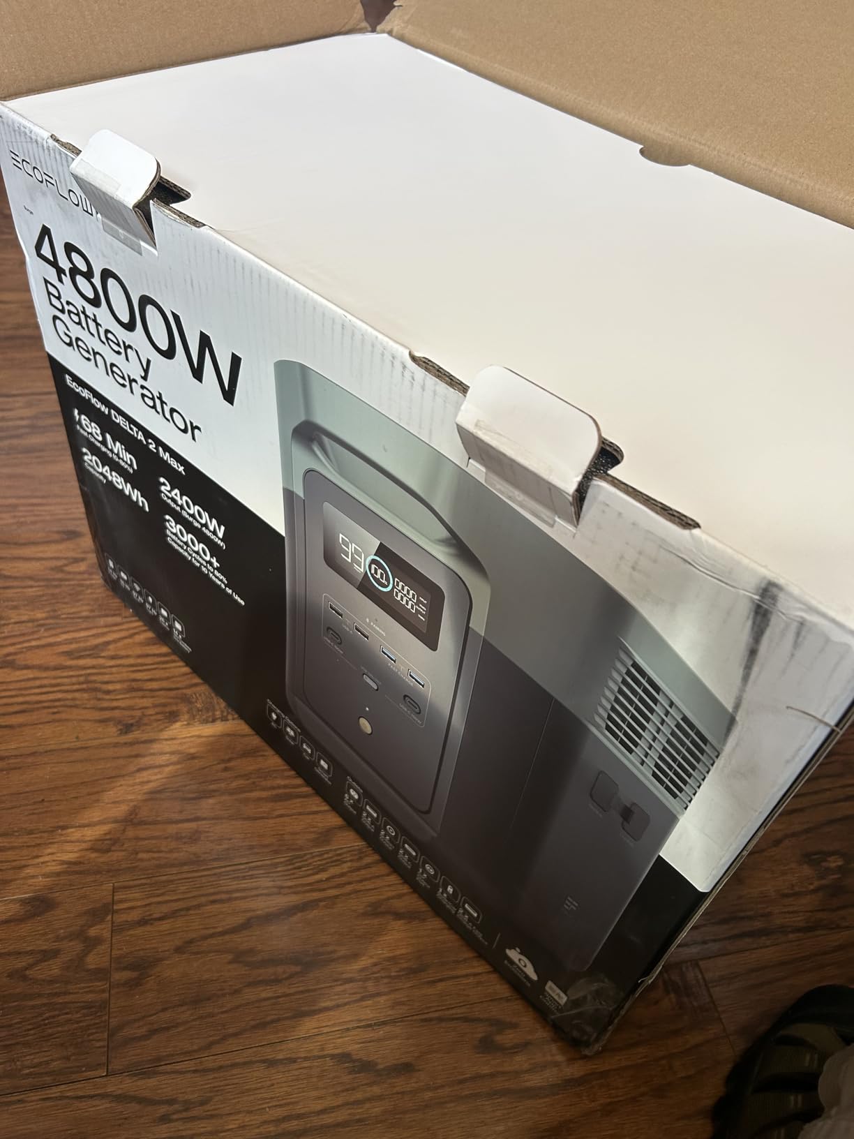 EcoFlow DELTA 2 Max Portable Power Station, 2400W LFP Solar Generator, Full Charge in 1 Hr, 2048Wh Capacity customer photo 2