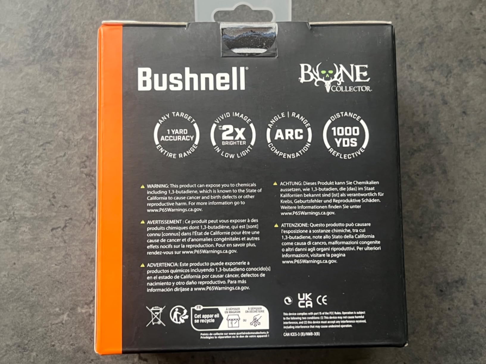 Bushnell Bone Collector 1000 Rangefinder - Hunting Range Finder with Angle Range Compensation customer photo 2
