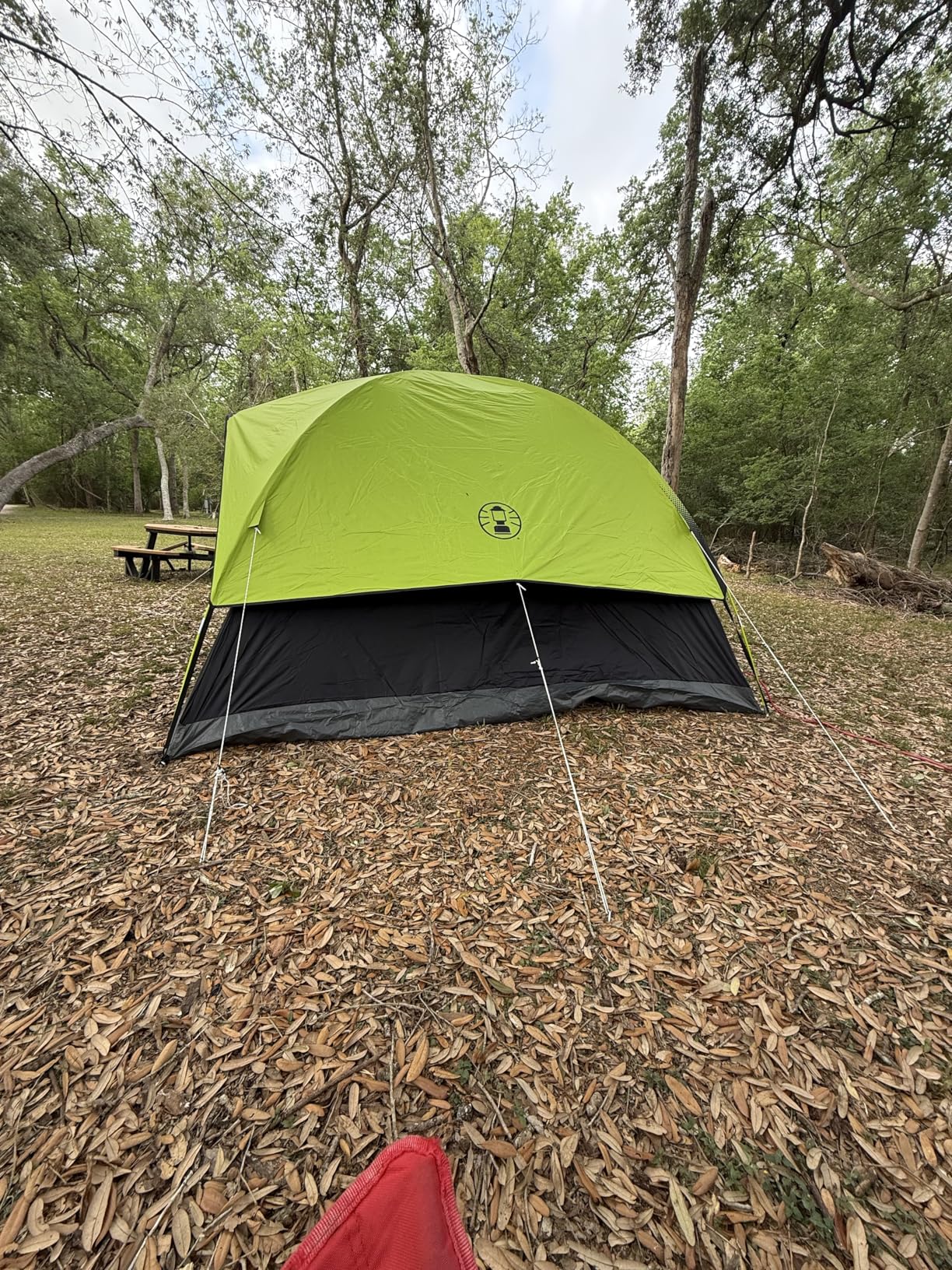 Coleman Sundome Dark Room 4/6 Person Tent, Blocks 90% of Sunlight to Keep Inside Cool, Weatherproof Tent with Rainfly Sets Up in Minutes customer photo 1