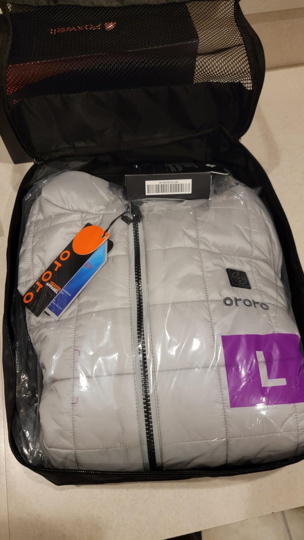 ORORO Women's Lightweight Quilted Heated Jacket with Heated Collar and Battery, Heated Quilted Jacket Coat customer photo 1