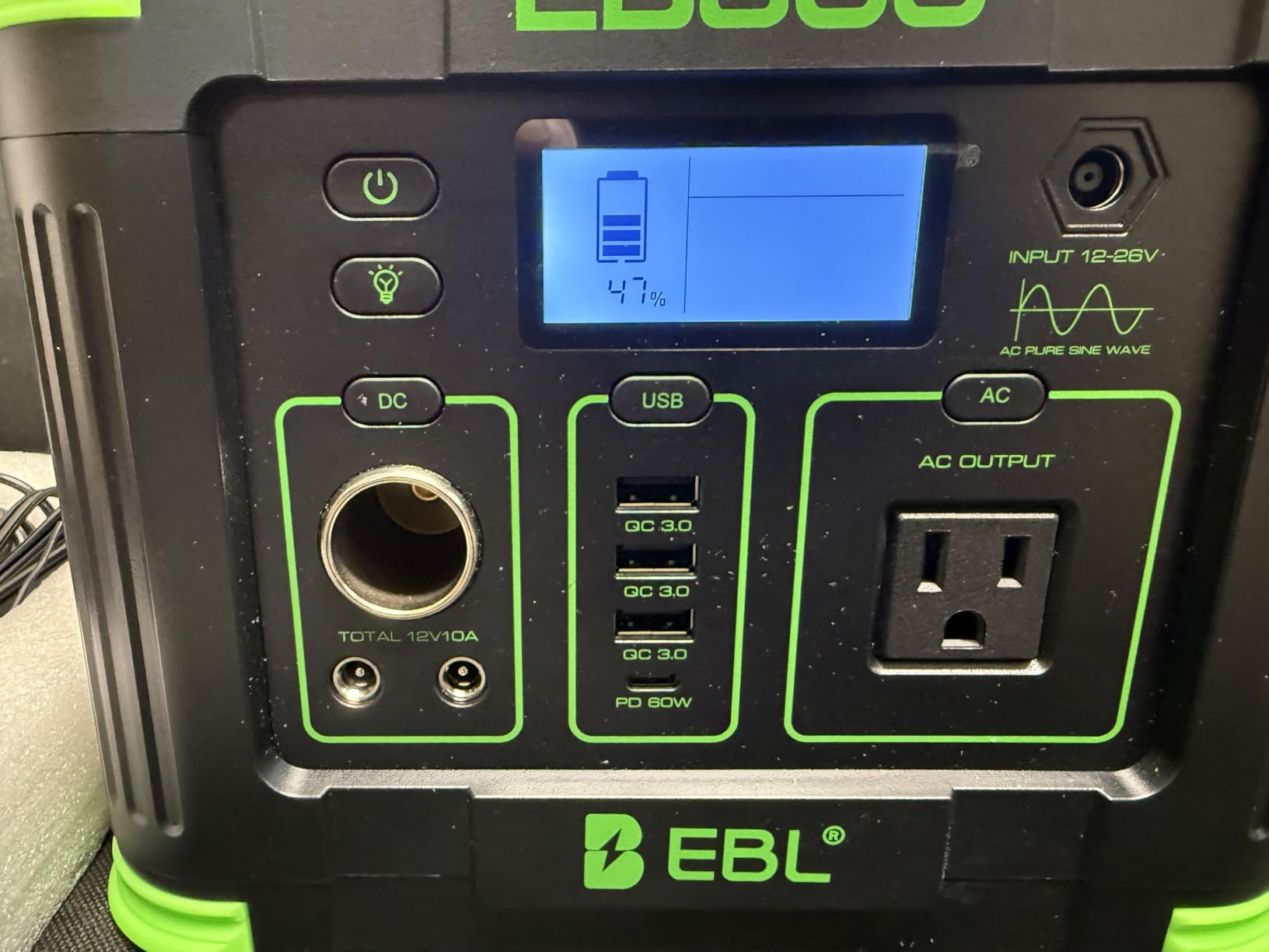 EBL 2400W Portable Power Station LiFePO4 Battery, 1843Wh Solar Generator, Home Battery Backup, 12 Outlets (2400W AC Outlets, 4800W Peak), USB-C PD 100W, 2Hrs Quick Charge, Home Emergency, RV Trip customer photo 2