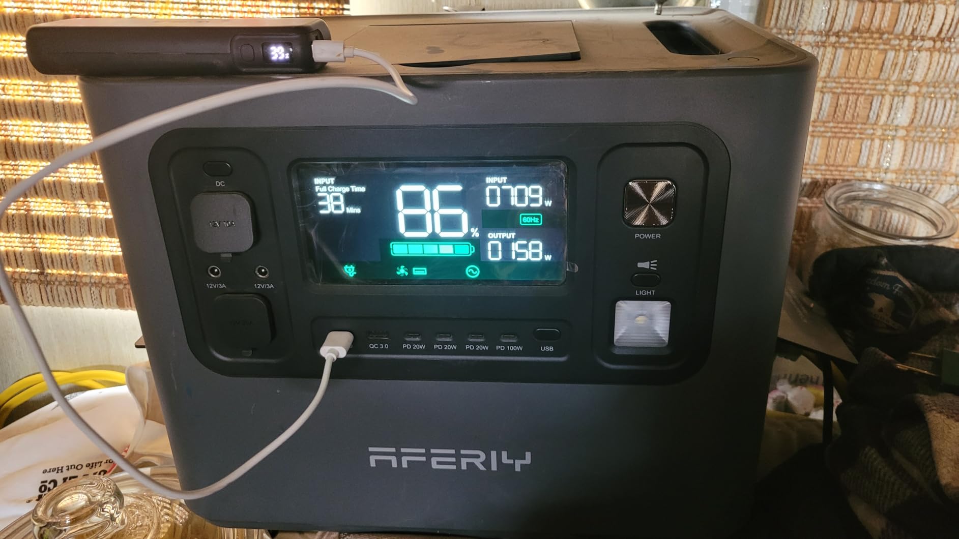 AFERIY 2048Wh Portable Power Station 2400W (Peak 4800W), P210 LiFePO4 Battery Generator, AC Fast Charging, 12V/25A XT60 DC output port, UPS Power Outages, Home Backup, Camping customer photo 1