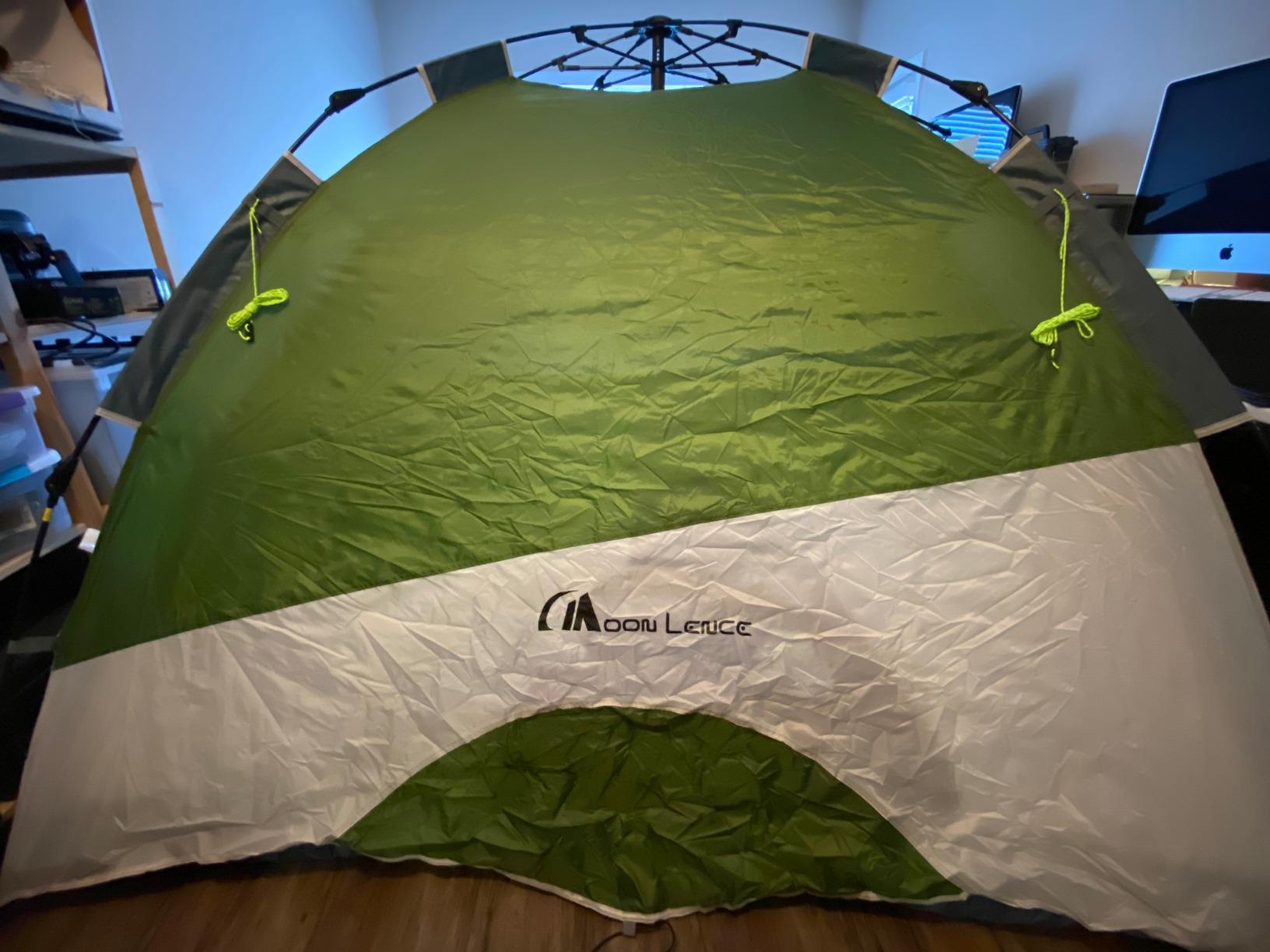 MOON LENCE Pop Up Tent 3-4 Person, 60s Instant Setup Camping Tent with 2 Doors customer photo 2