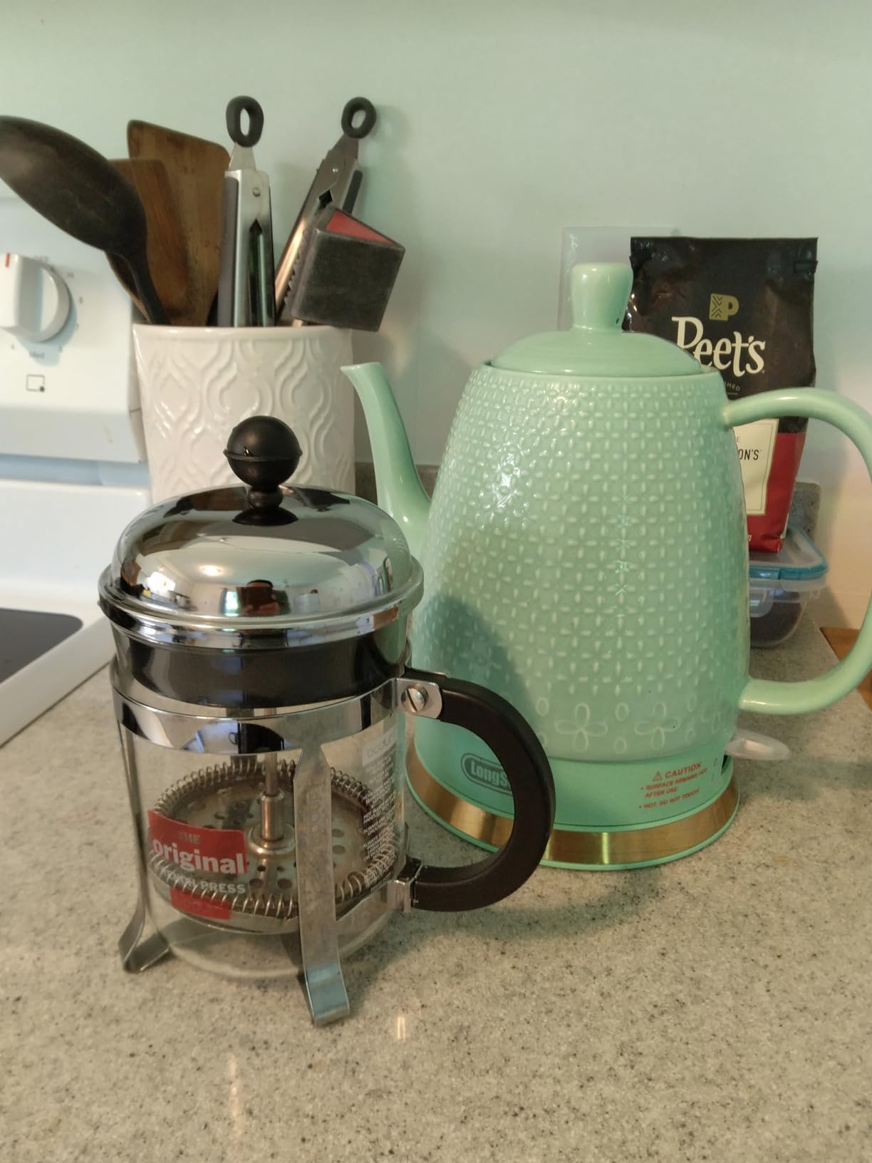 Bodum 34oz Chambord French Press Coffee Maker, High-Heat Borosilicate Glass, Polished Stainless Steel - Made in Portugal customer photo 2