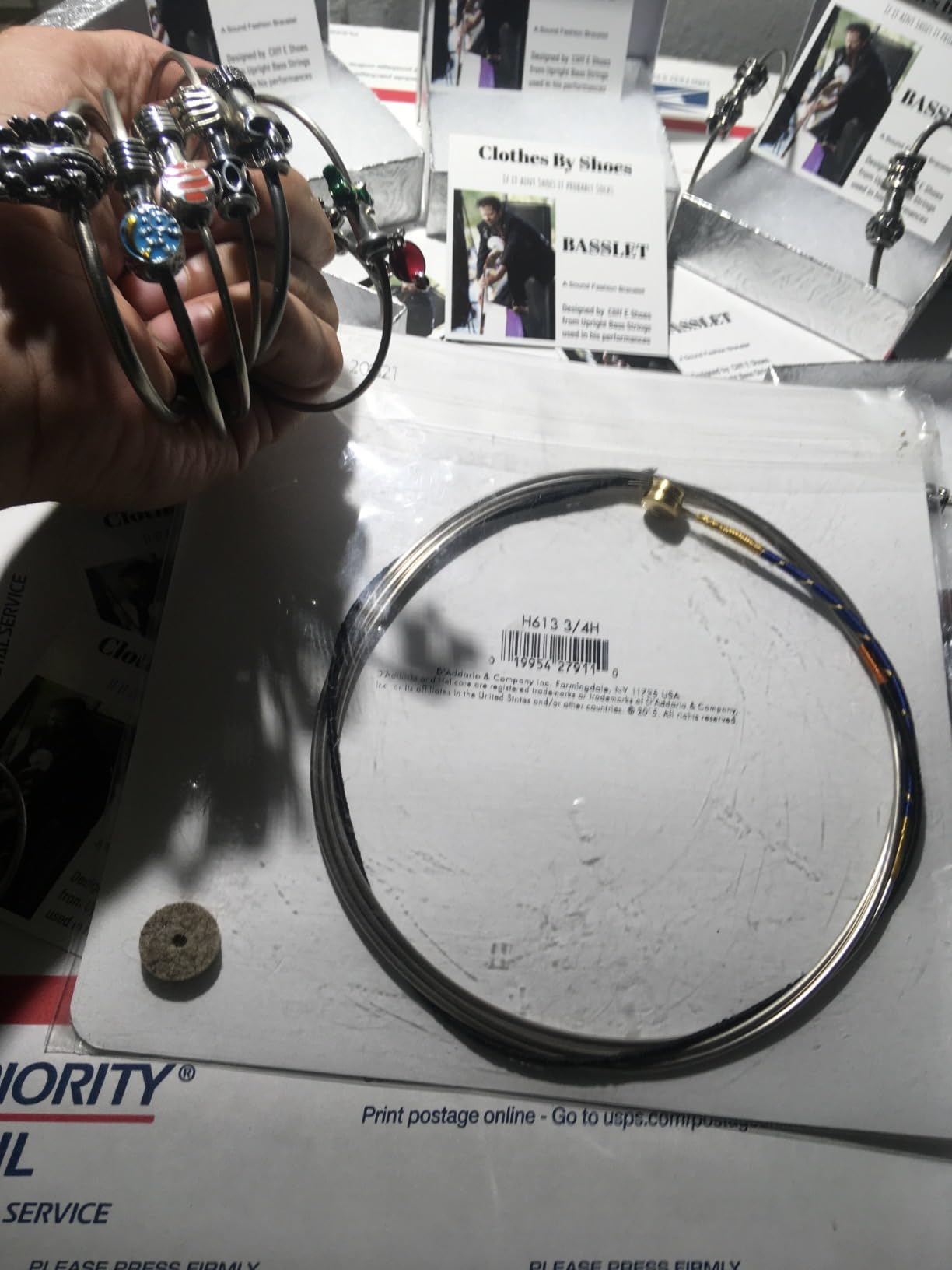 D'Addario Helicore Orchestral Bass String Set, 3/4 Scale, Medium Tension (Model: H610 3/4M) customer photo 1