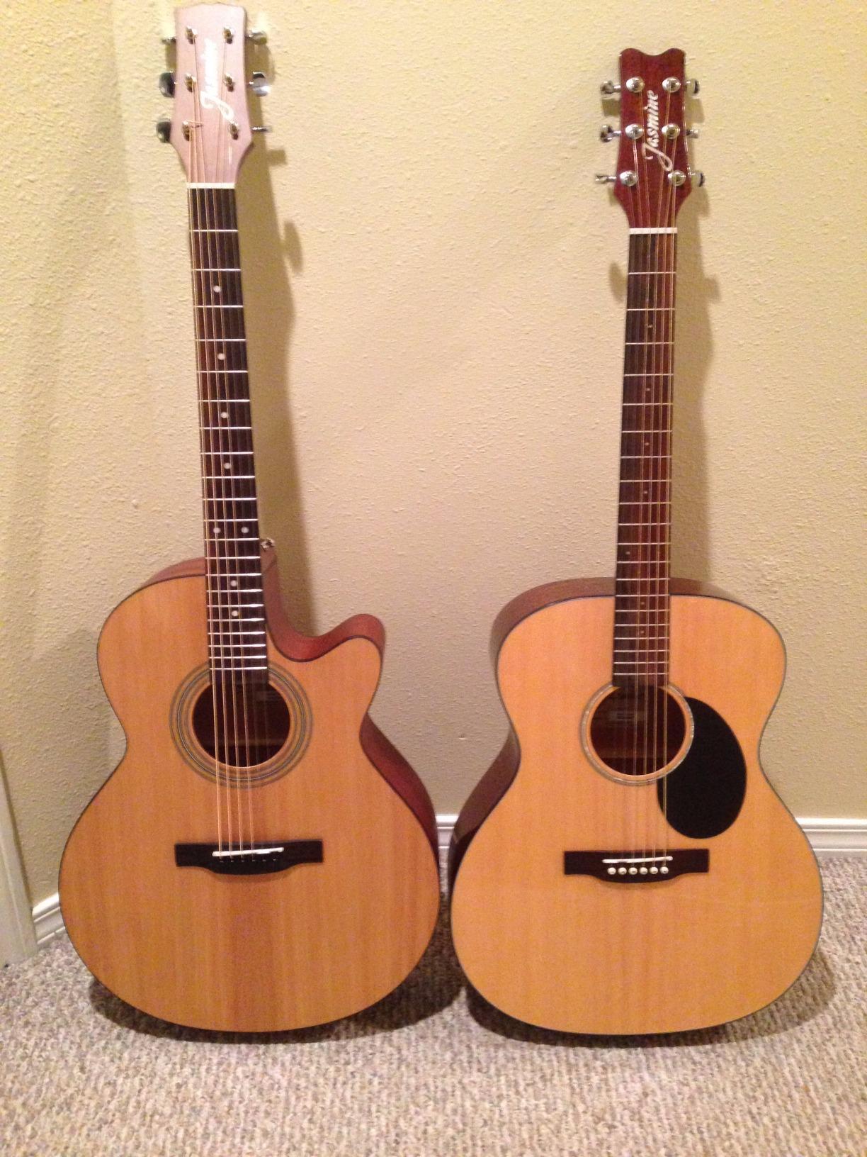 Jasmine S34C Orchestra Acoustic Guitar, Spruce Top, Venetian Cutaway customer photo 2