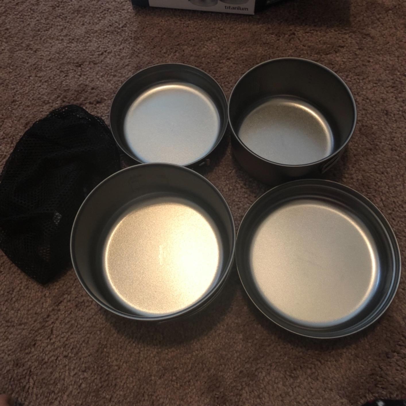 Snow Peak Multi Compact Cook Set - Japanese Titanium, Ultralight and Compact for Camping and Backpacking, Made in Japan, Lifetime Product Guarantee customer photo 2