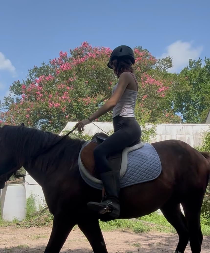TuffRider Basic All Purpose Horse Riding Saddle Pad | Wither Relief Brushed Underside for Training and Competition customer photo 1