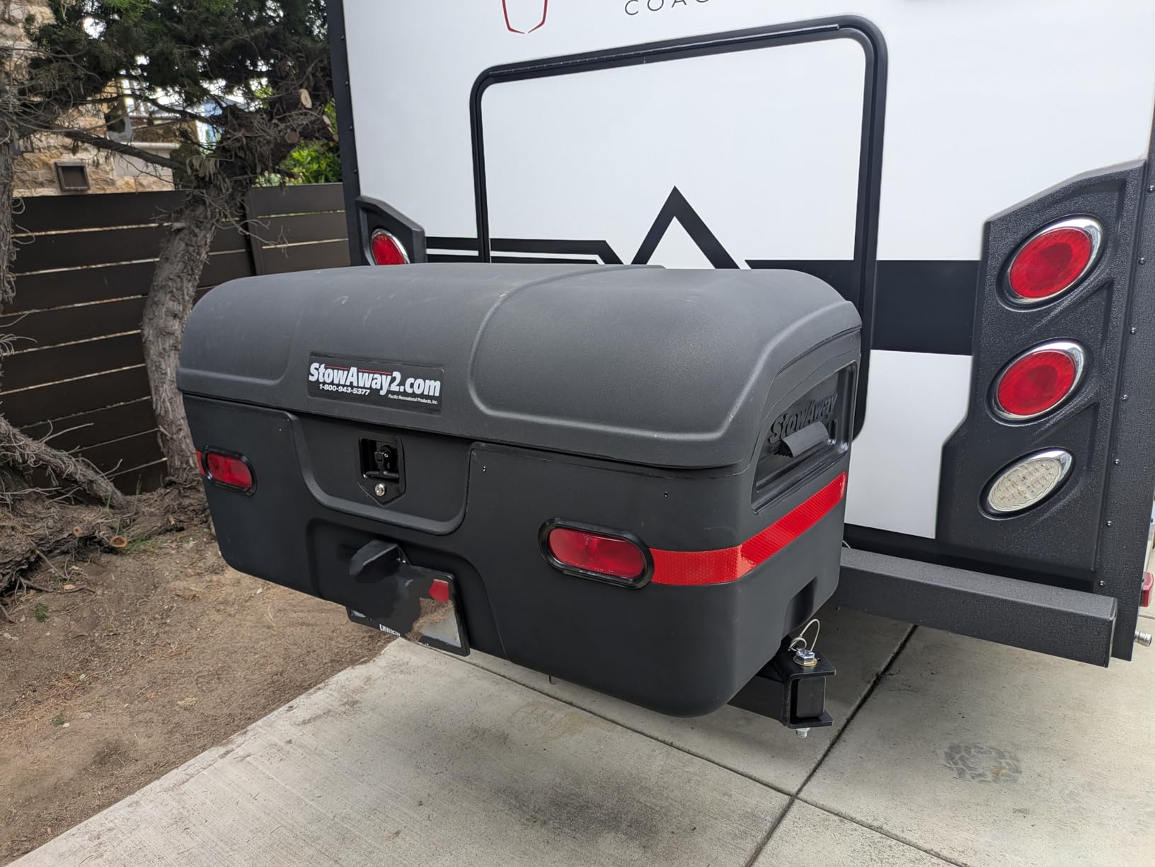 StowAway Max Hitch Cargo Box with Swingaway Frame | Black customer photo 1