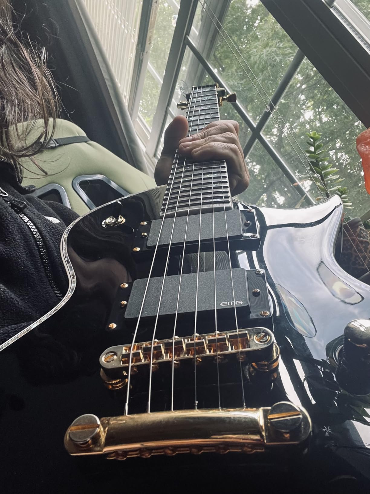 ESP LTD EC-1000 EMG Electric Guitar - Vintage Black customer photo 2