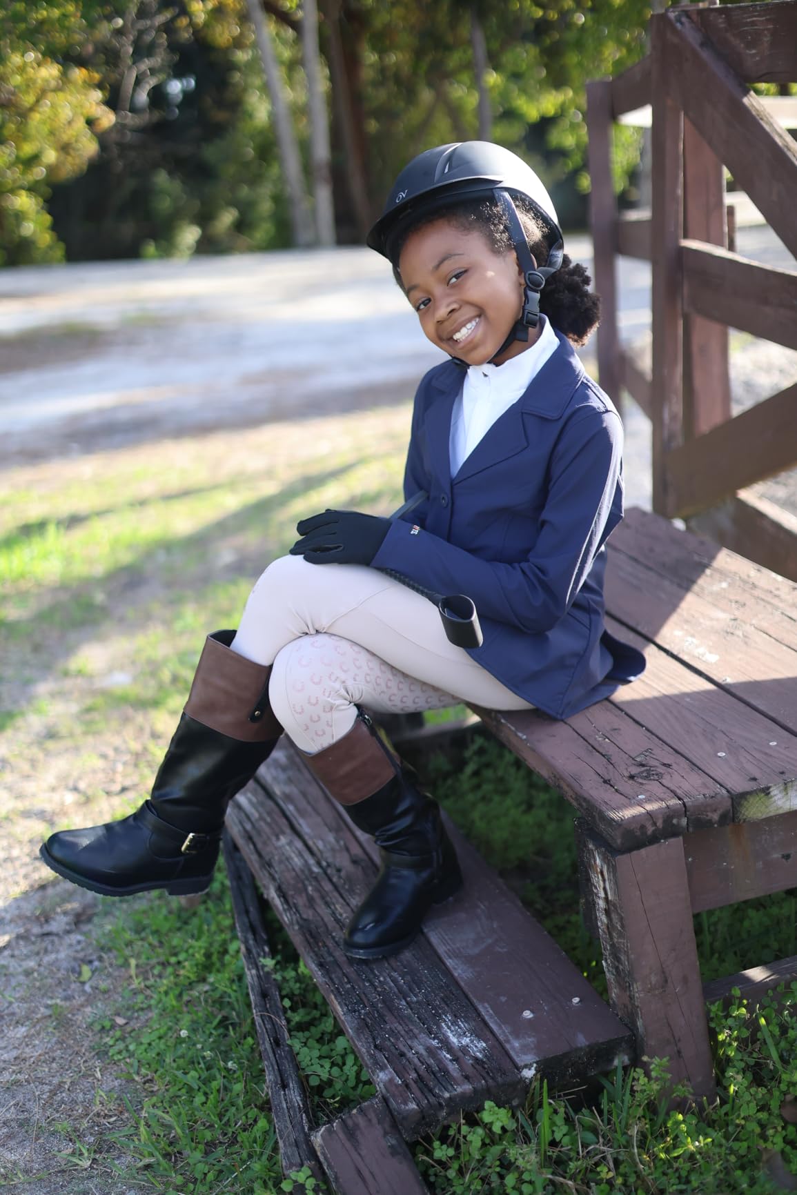 OVATION Adult Deluxe Schooler Riding Helmet - Lightweight Breathable Adjustable Equestrian Safety Helmet customer photo 1