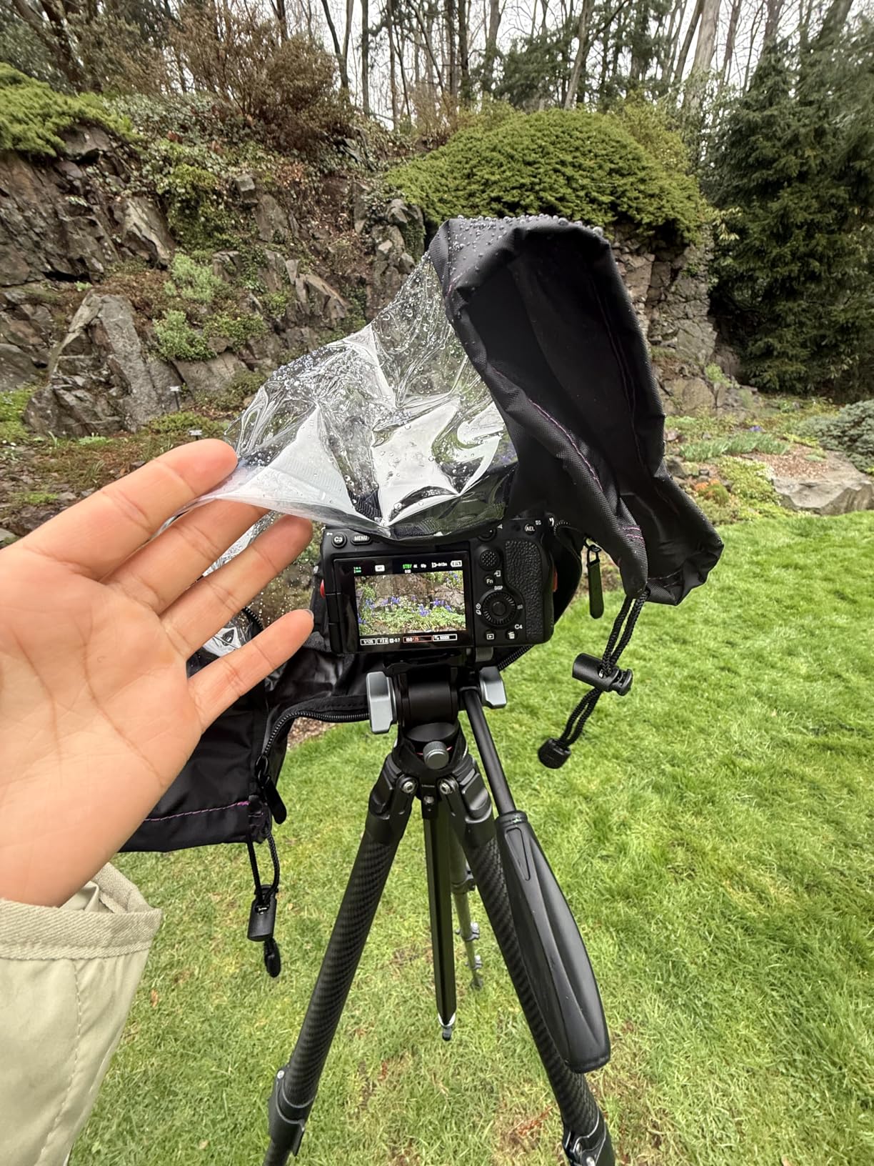 Altura Photo Camera Rain Cover, Waterproof Lens Jacket for Canon Sony Nikon | Professional Grade DSLR Weather Gear with Hand Sleeves for R6 Mark II & More customer photo 1