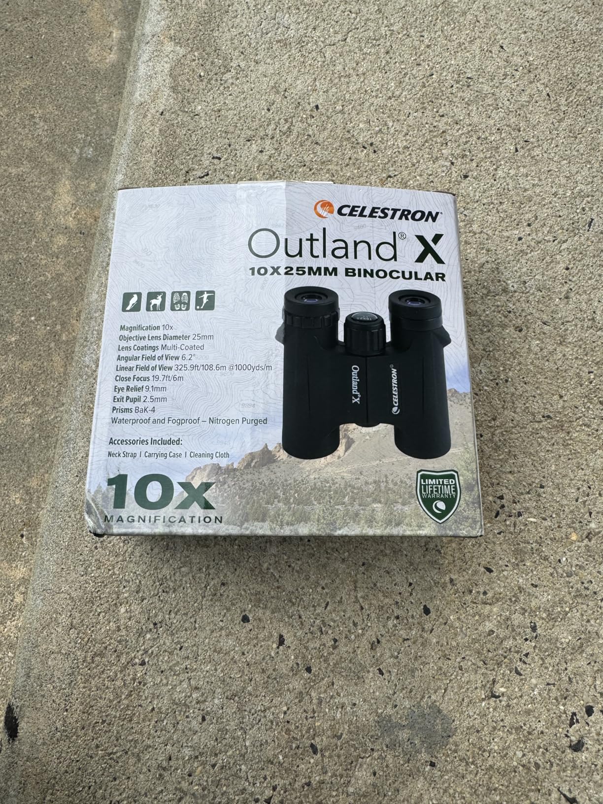 Celestron - Outland X 8x25 Binoculars - Ideal for Birding and Outdoors - 25mm Objective Lenses - Wide 8.2 Degree Field of View - BaK-4 Prisms - Multi-Coated - Waterproof and Fogproof customer photo 2