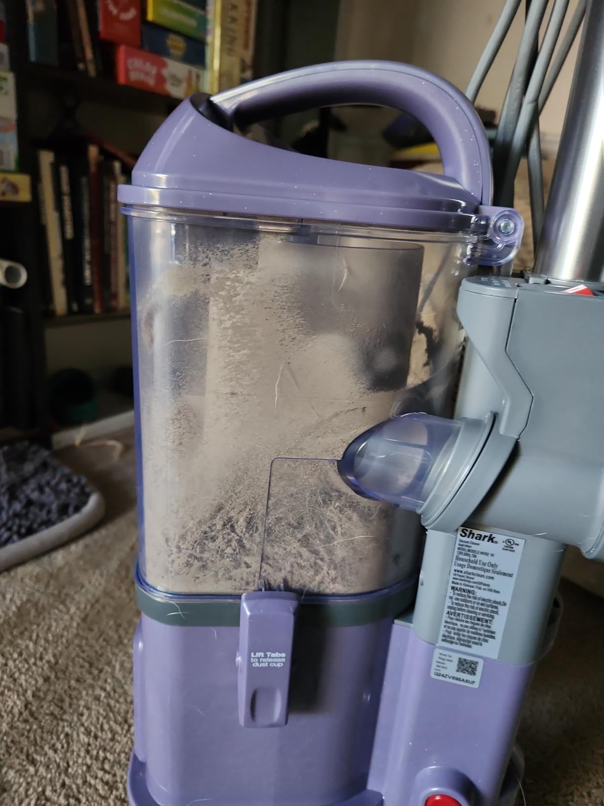 Shark NV352 Navigator Lift Away Upright Vacuum, Hepa Filter, Anti-Allergen Technology, Swivel Steering, Ideal for Carpet, Stairs, & Bare Floors, Lavender customer photo 1