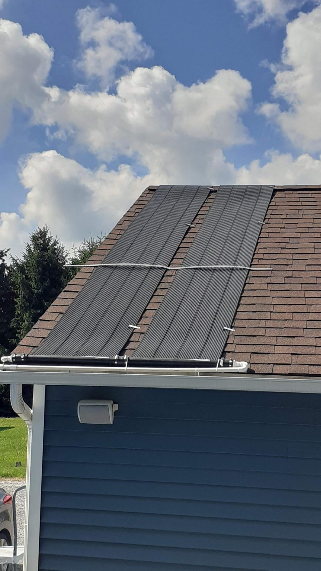 Smart Pool S601 Inground Pool Solar Heating System, Includes Two 2' x 20' Panels (80 sq. ft.) - Made of Durable Polypropylene, Raises Temperature Up to 15 F - S601P, Black customer photo 1