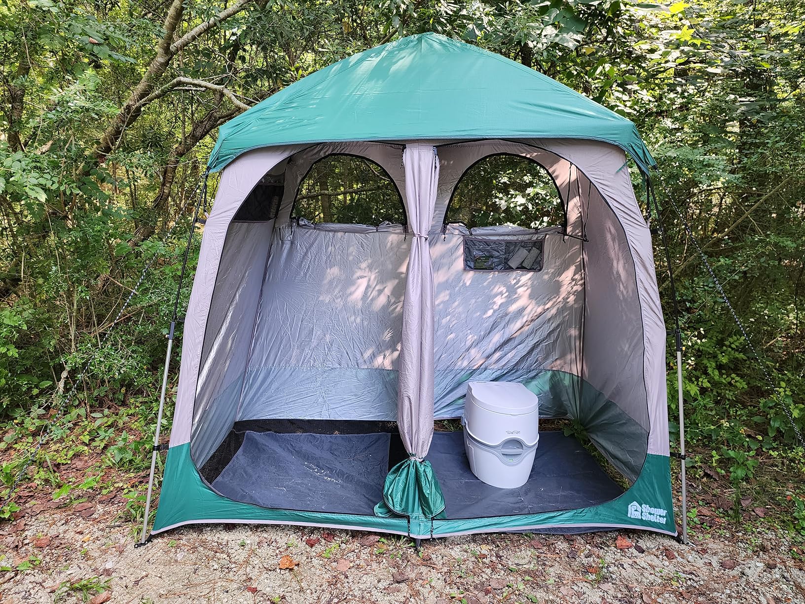 Porta POTTI 565E Curve Portable Toilet - Premium Camping Toilet with 4/5.5 Gallon Capacity customer photo 2
