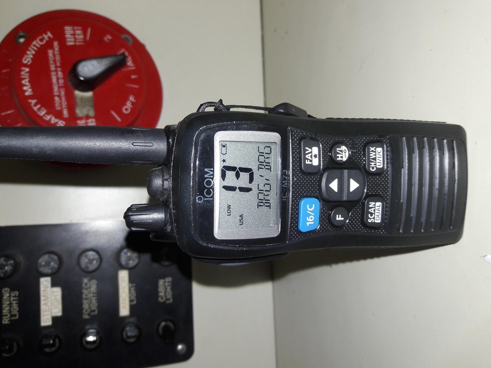 ICOM IC-M73 Handheld VHF Marine Radio, 6 Watts customer photo 1
