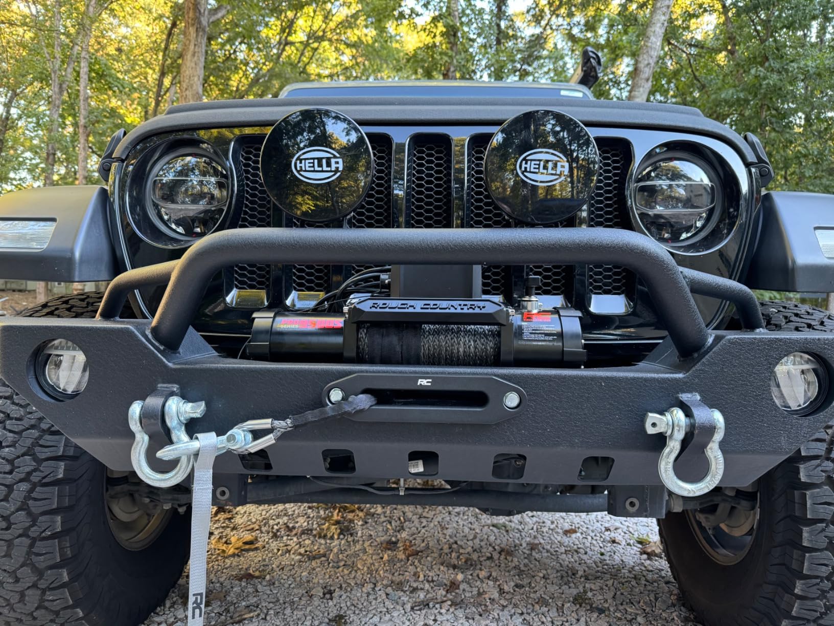 Rough Country 9,500LB PRO Series Winch with Synthetic Rope - 12V Waterproof 5.5HP Electric Winch for Jeeps customer photo 2