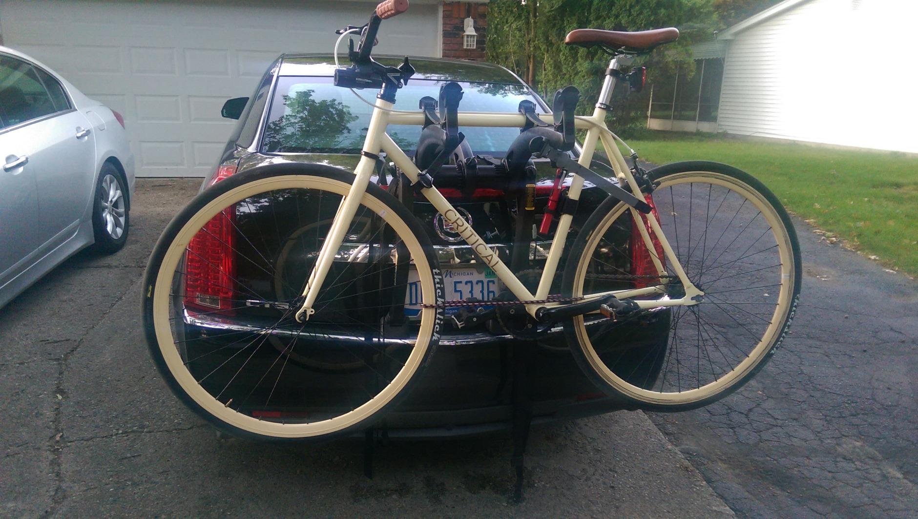 Saris Bones Car Trunk Bicycle Rack Carrier, Mounts 2 Bikes, Black customer photo 1