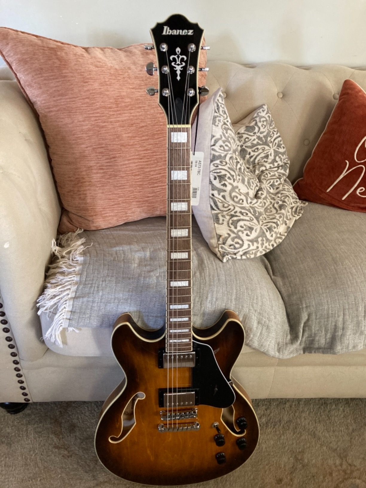 Ibanez Artcore AS73 Semi-Hollow Electric Guitar - Tobacco Brown customer photo 2
