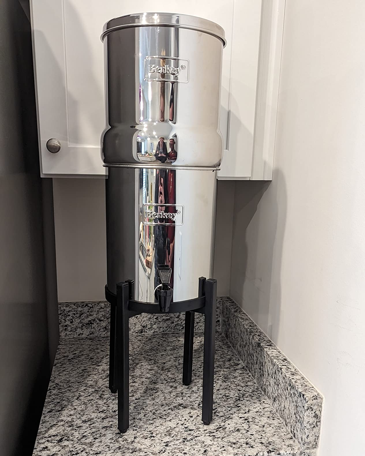 Big Berkey 2.25 Gal Gravity Water Filter System with BB9-2 Filters | Includes 2 Black Berkey Elements, Easy-to-Assemble Stainless Steel Countertop Water Filtration System customer photo 1