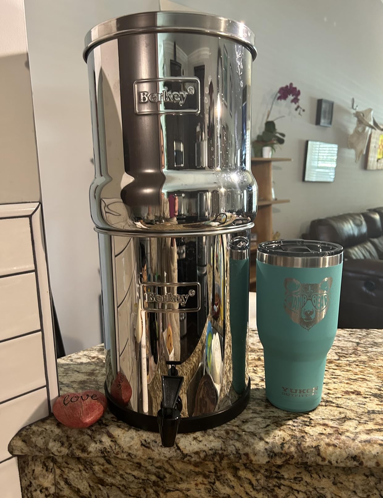 Big Berkey 2.25 Gal Gravity Water Filter System with BB9-2 Filters | Includes 2 Black Berkey Elements, Easy-to-Assemble Stainless Steel Countertop Water Filtration System customer photo 2