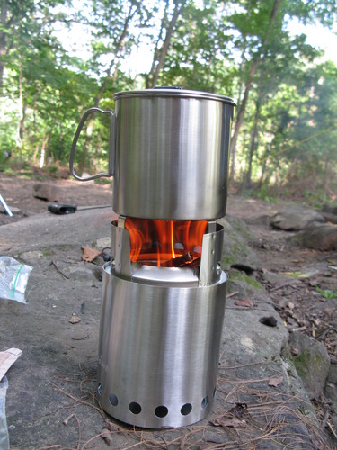 Solo Stove Titan Camping Stove Portable Stove for Backpacking and Outdoor Cooking Great Stainless Steel Camping Backpacking Stove Compact Wood Stove Design-No Batteries or Liquid Fuel Canisters Needed customer photo 1