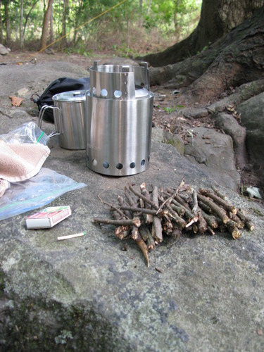 Solo Stove Titan Camping Stove Portable Stove for Backpacking and Outdoor Cooking Great Stainless Steel Camping Backpacking Stove Compact Wood Stove Design-No Batteries or Liquid Fuel Canisters Needed customer photo 2