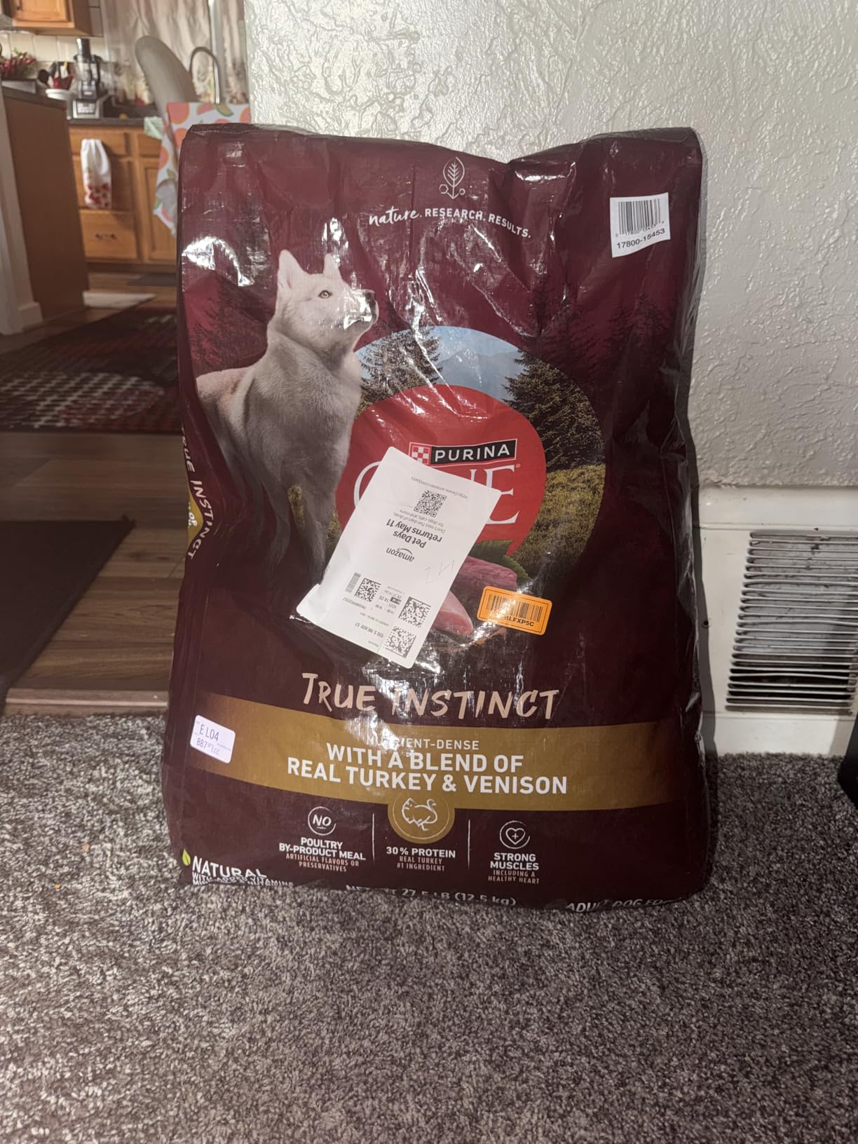 Purina ONE True Instinct With A Blend Of Real Turkey and Venison Dry Dog Food - 7.4 lb. Bag customer photo 2