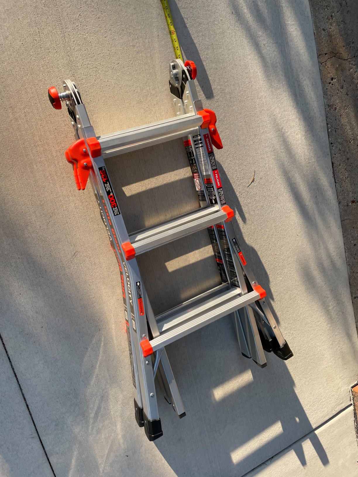 Little Giant Ladder Systems Velocity with Wheels, M17, 17 Ft, Multi-Position Ladder, Aluminum, Type 1A, 300 lbs Weight Rating, (15417-001) customer photo 1