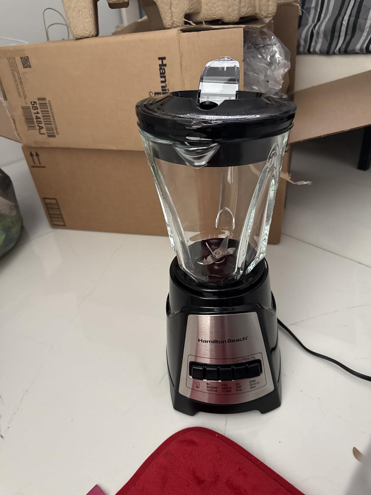 Hamilton Beach Power Elite Wave Action Blender | 58148A | 700 Watts, 40 Oz Glass Jar customer photo 1