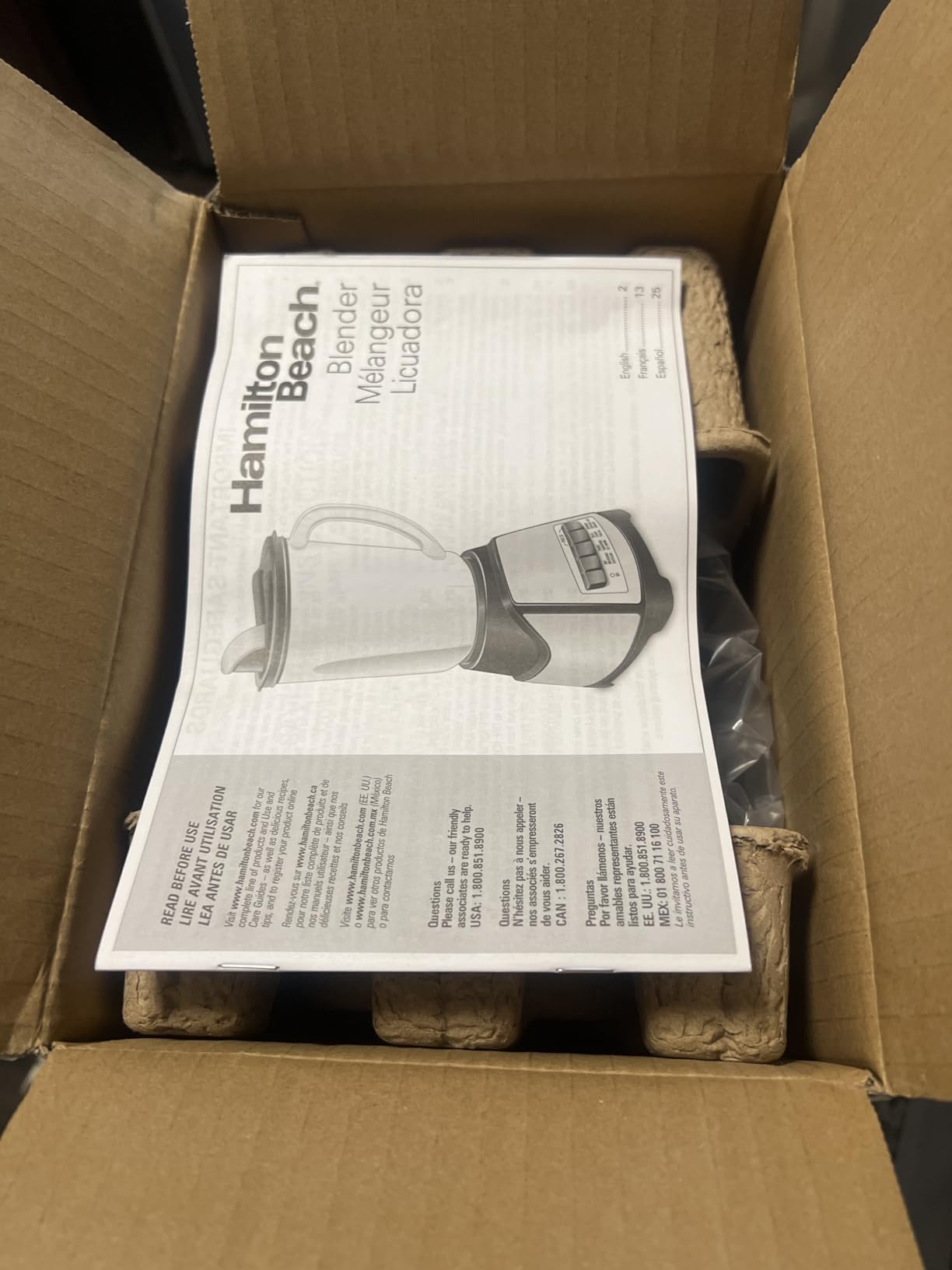 Hamilton Beach Power Elite Wave Action Blender | 58148A | 700 Watts, 40 Oz Glass Jar customer photo 2